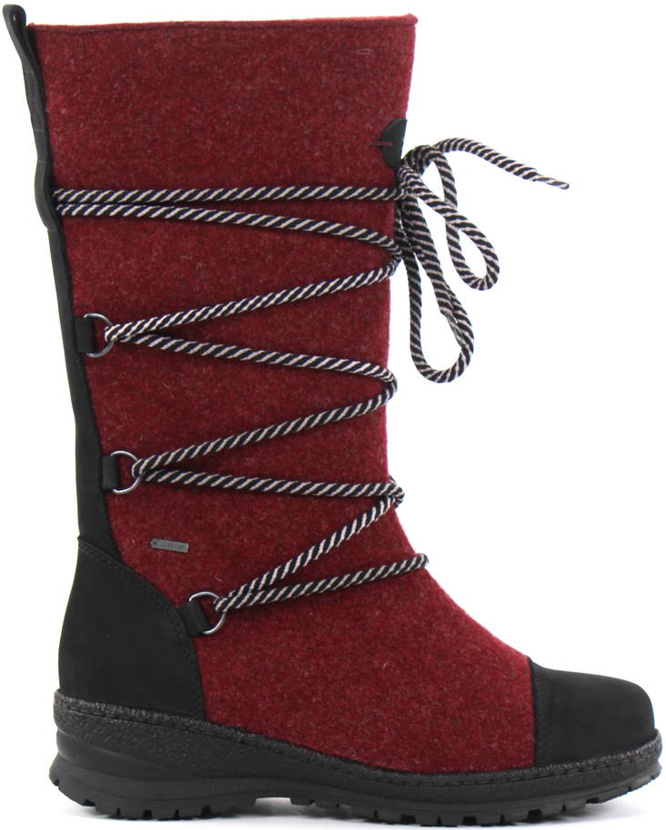 Pomar Felt boots Saana Goretex 39070 wine red - Women's boots - 132282 - 1