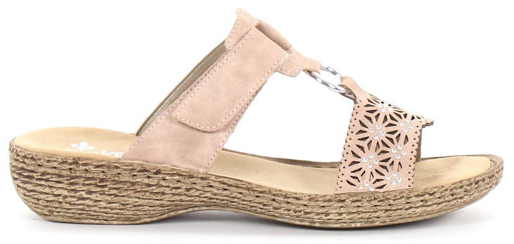 Rieker Mules 65834-31, Rose - Women's mules - 123562 - 1