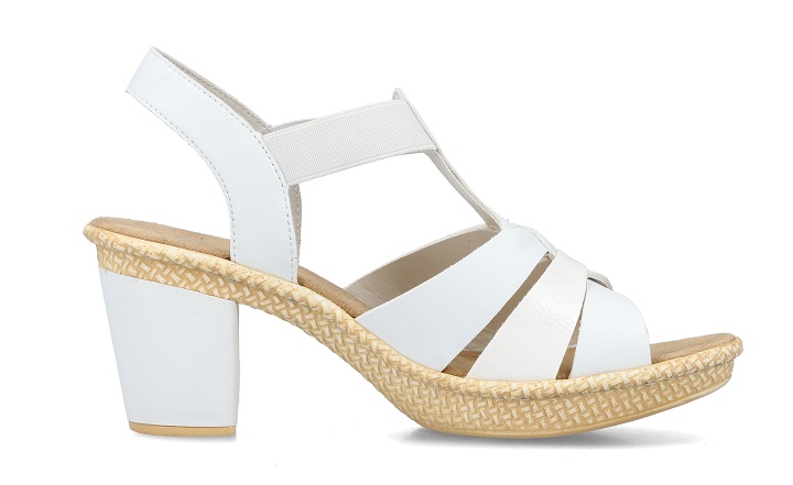 Rieker women's sandals 665K3-80 white - Rieker women`s sandals - 135732 - 1