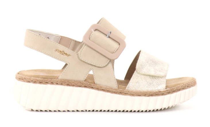 Rieker women's sandals 69260-60 beige - Rieker women`s sandals - 135922 - 1
