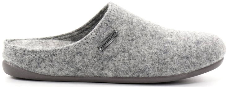 Shepherd Women Slippers, felted wool Cilla grey - Women's slippers - 129992 - 1
