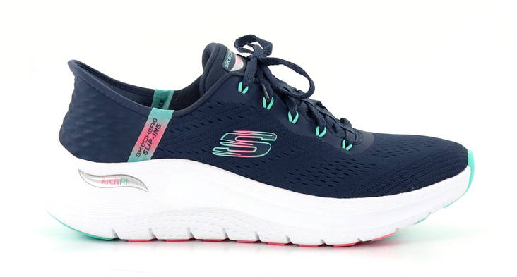 Skechers women's sneakers 150066/NVTQ Arch fit 2.0 - EASY CHIC dark blue - Skechers slip ins - 135882 - 1