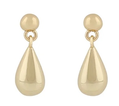 Snö of Sweden Earrings Gina drop gold - Earrings - 135292 - 1