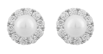 Snö of Sweden Earrings Friday pearl s/white - Earrings - 130312 - 1