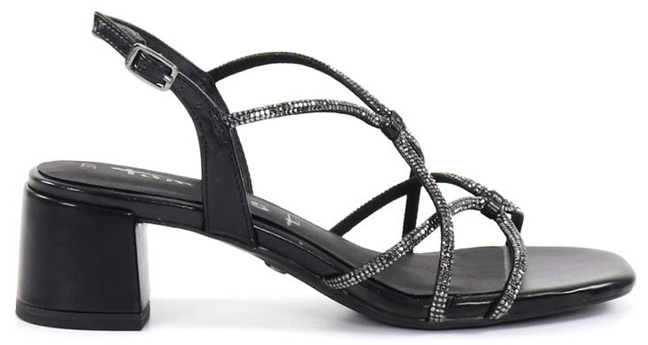 Tamaris Party sandals 28236-20 black - Tamaris women`s sandals - 133562 - 1