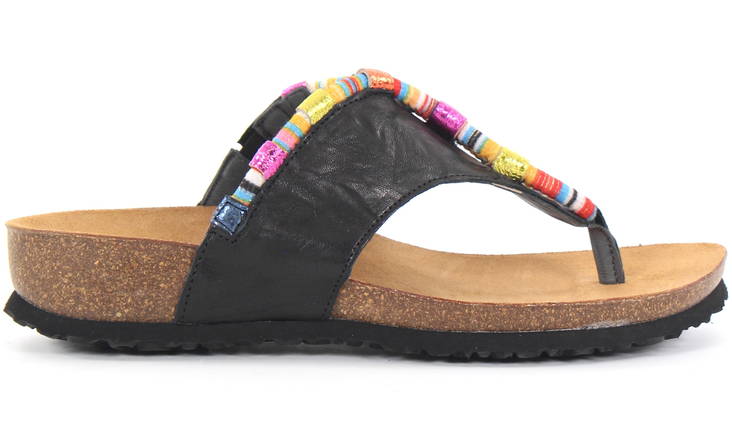 Think! Flip Flops Julia 000211-00, Black - Women's sandals - 127882 - 1