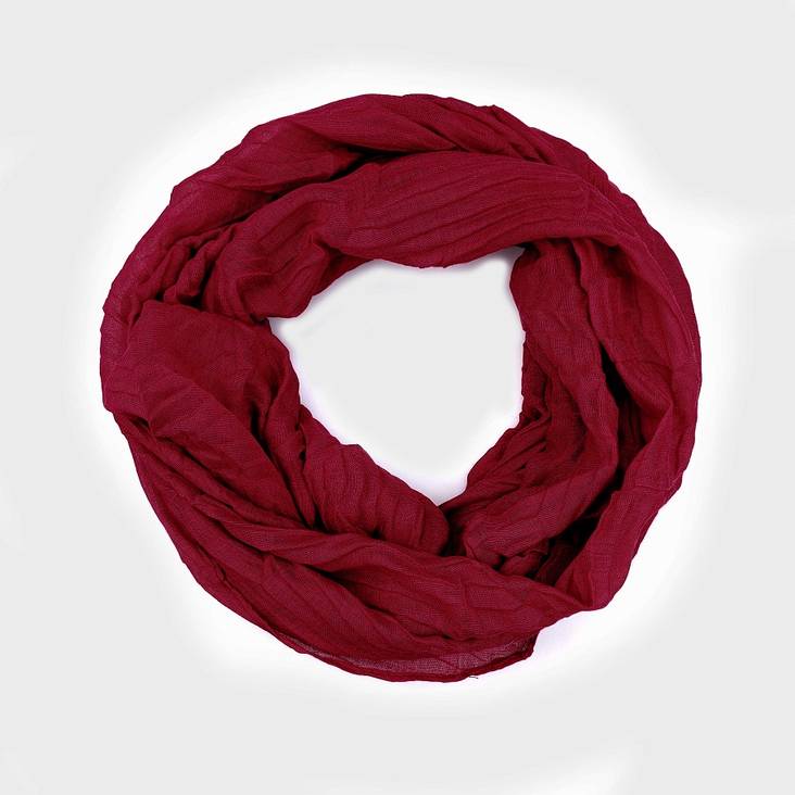 Veniz 60963 tube scarf burgundy - Women's scarfs - 134962 - 1