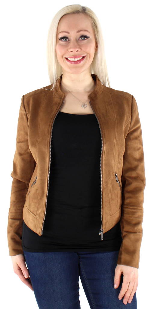 Vero Moda Jacket Summersiv faux cognac - Women's leather- and pu-jackets - 125592 - 1