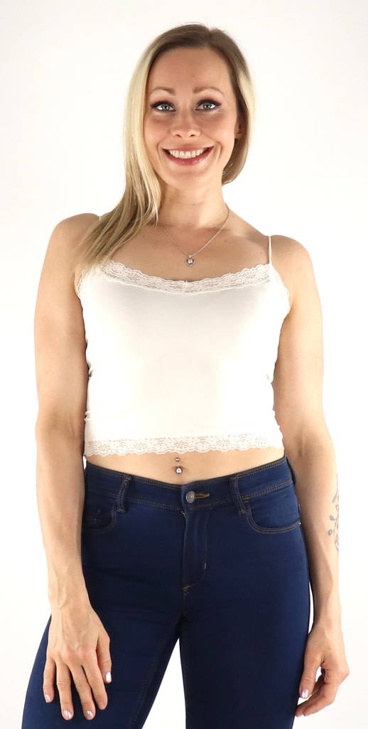 Vero Moda cropped Top bright white - Women's tank tops - 133842 - 1