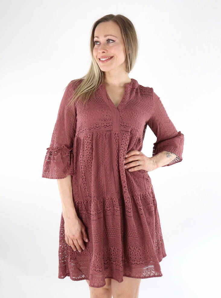 Vero Moda dress tunic Honey Lace rose brown