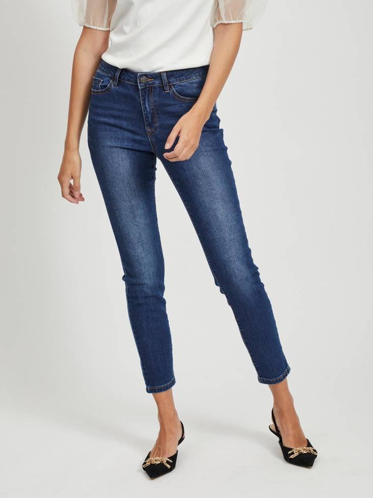 Vila Jeans 7/8, Dark Blue - Women's jeans - 126842 - 1