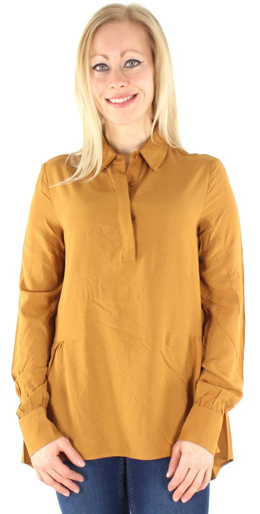 Vila Shirt Sitia 1/s cathay spice - Women's long sleeved shirts - 122592 - 1