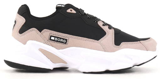 Borg Sneakers X400, Black/Rose - webstore