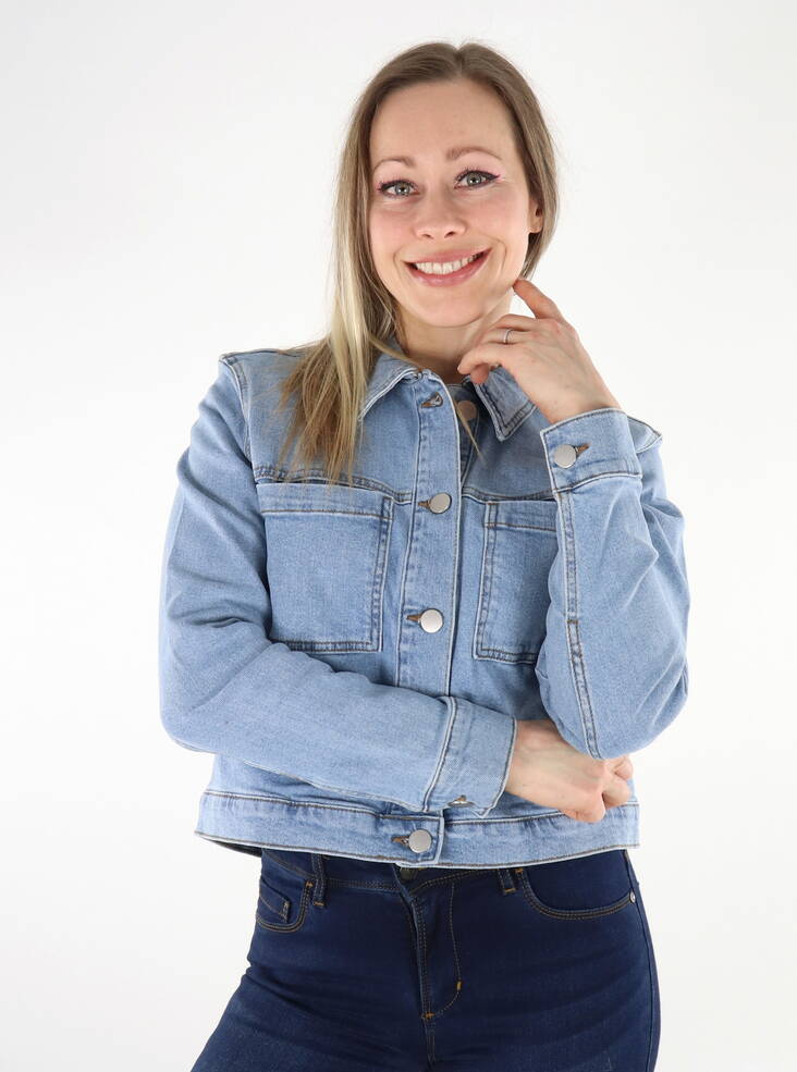 Vila women's denim jacket light blue - Women's denim jackets - 136222 - 1