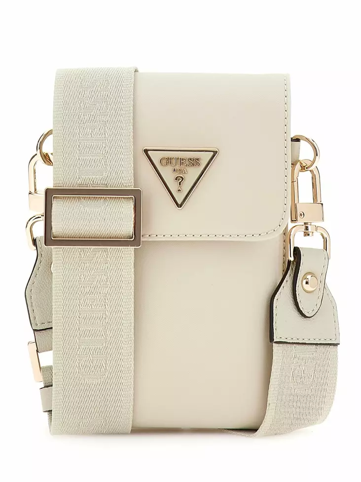 Guess Phone bag Latona flap Taupe - Handbags - 136512 - 1
