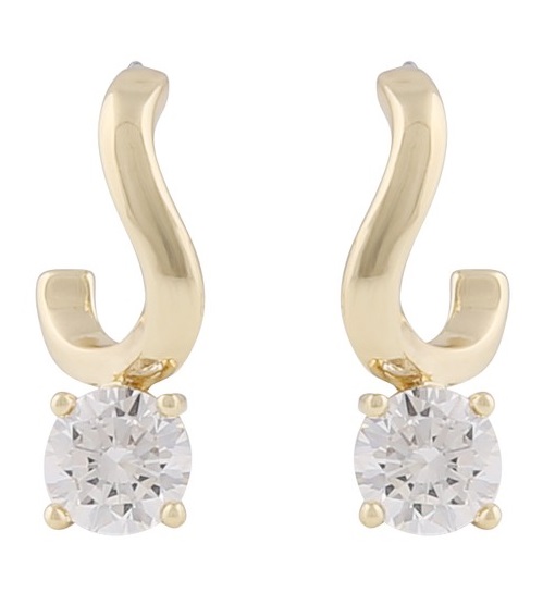 Snö of Sweden Earrings Ace g/clear - Earrings - 136712 - 1