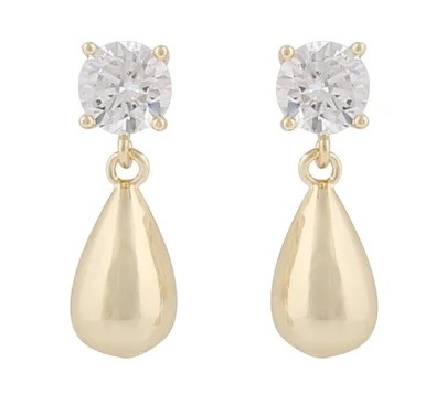 Snö of Sweden Earrings Fanny small gold - Earrings - 136722 - 1