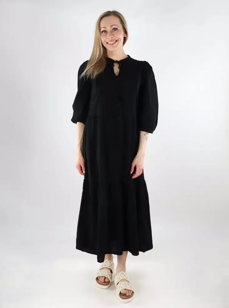 Vero Moda Dress VMPRETTY 3/4 Long black - Dresses and tunics - 138052 - 1