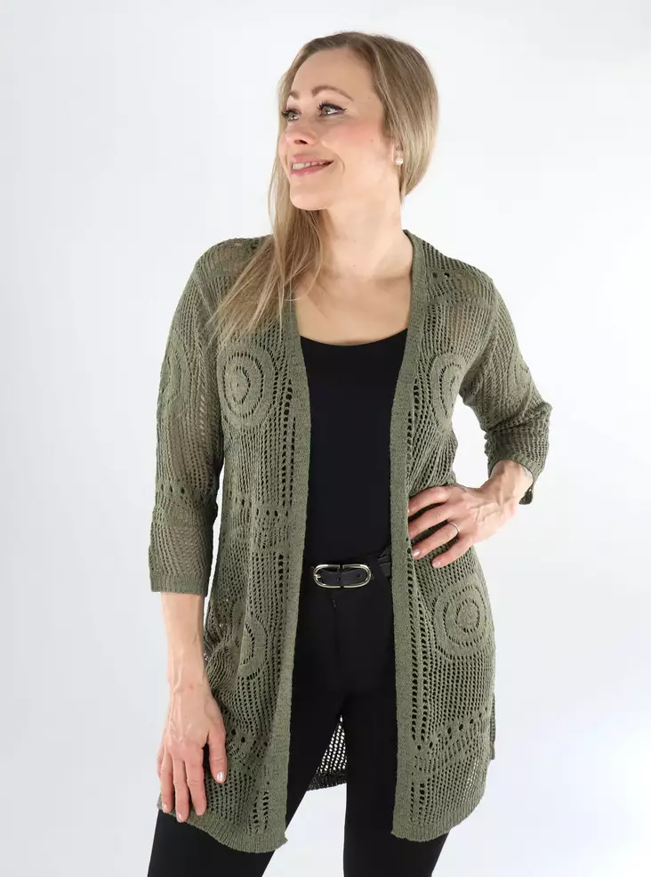 JDY women's kimono/cardigan 3/4 kalamata - Women's knitwear - 138542 - 1