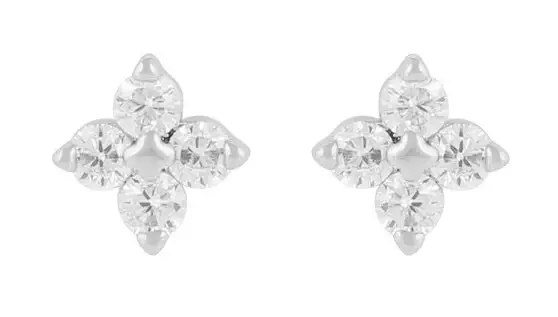 Snö of Sweden Earrings Envy small silver/clear - Earrings - 138632 - 1