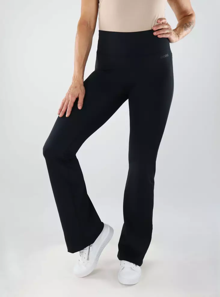 Björn Borg women's wide-leg trousers Flare Tights black - Women's trousers - 139082 - 1