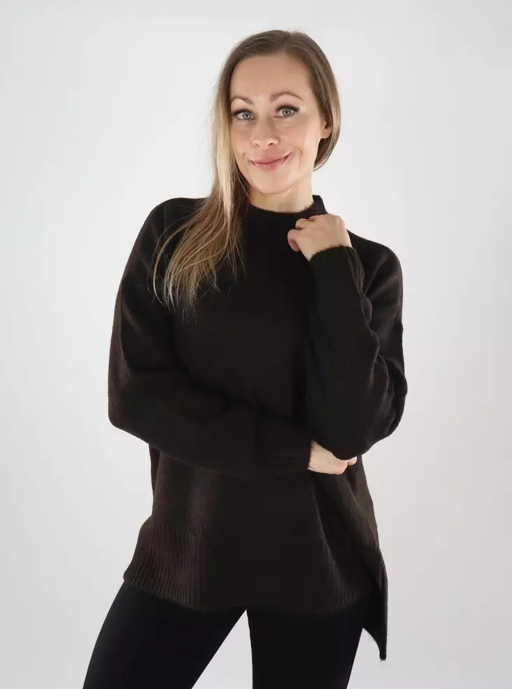 Vero Moda women's sweater Oversize chocolate torte - Women's knitwear - 139892 - 1