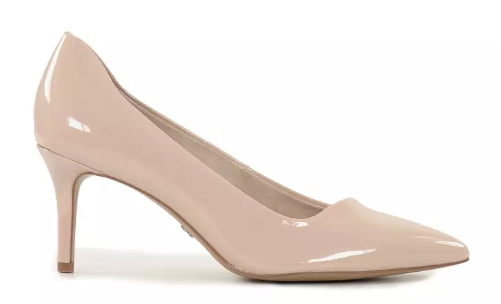 Tamaris pointed toe pumps/heels 22481-42 nude patent - Tamaris high heels - 140242 - 3