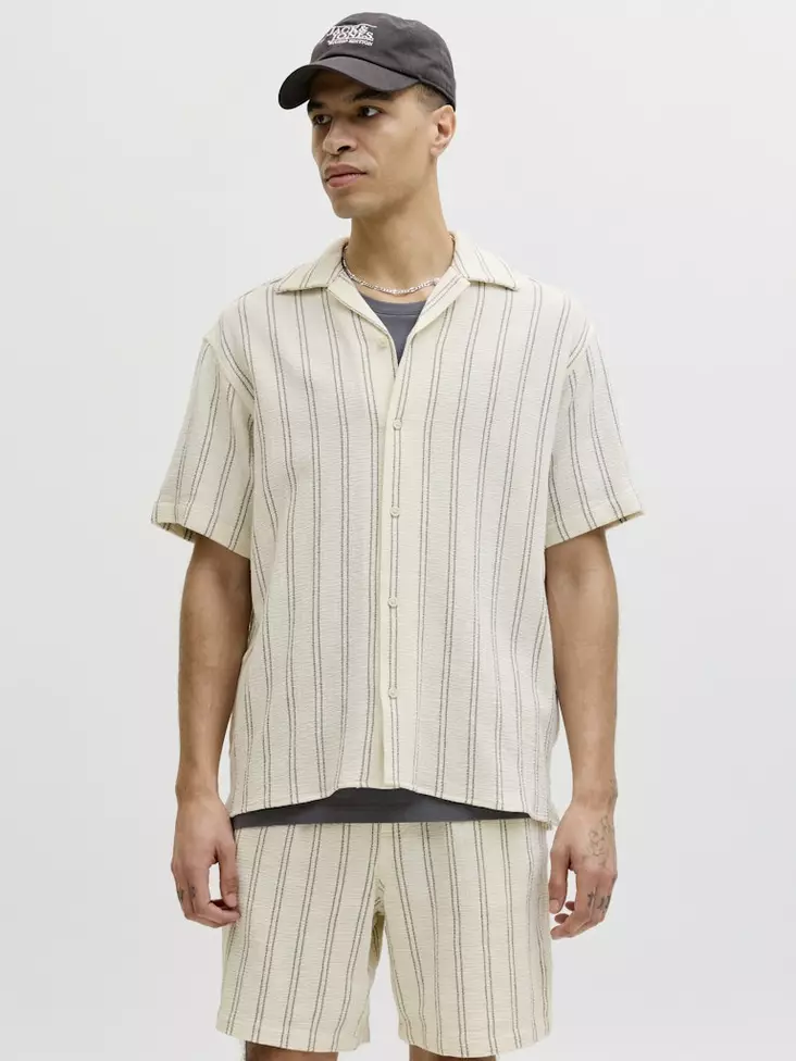 Jack&Jones Shirt Coba antique white/stripes - Men's dress shirts - 140992 - 1