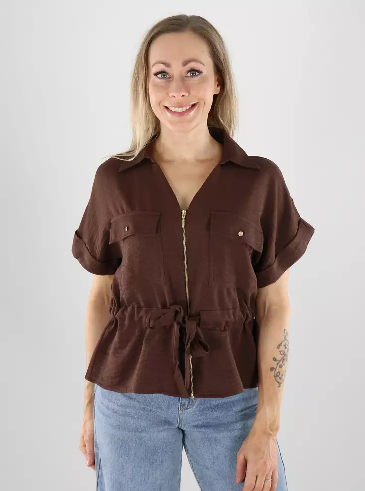 JDY t-shirt shirt chicory coffee - Women's T-shirts - 141182 - 1