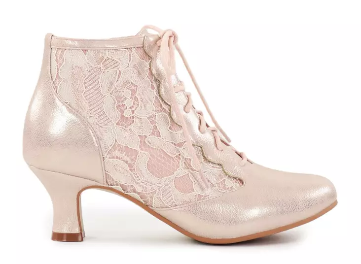 Chantana women's lace-trimmed ankle boots 26181-085 lt.rose - Women's ankle boots - 138272 - 1