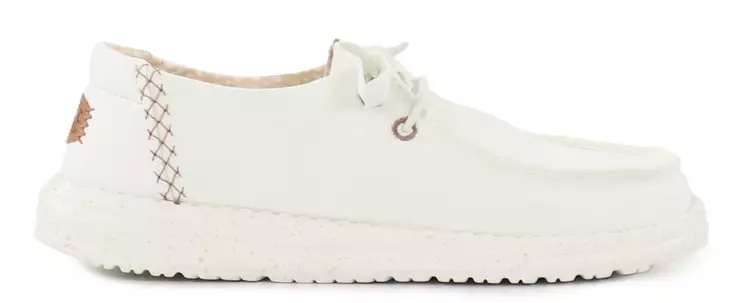 HEYDUDE Shoes Wendy Chambray Grid snow white - Women's walking shoes - 141172 - 1