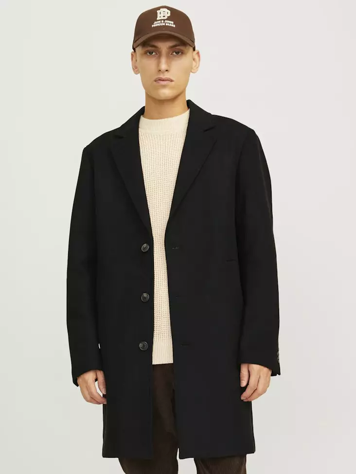 Jack&Jones men's Wool Coat black - Men's jackets - 137072 - 1