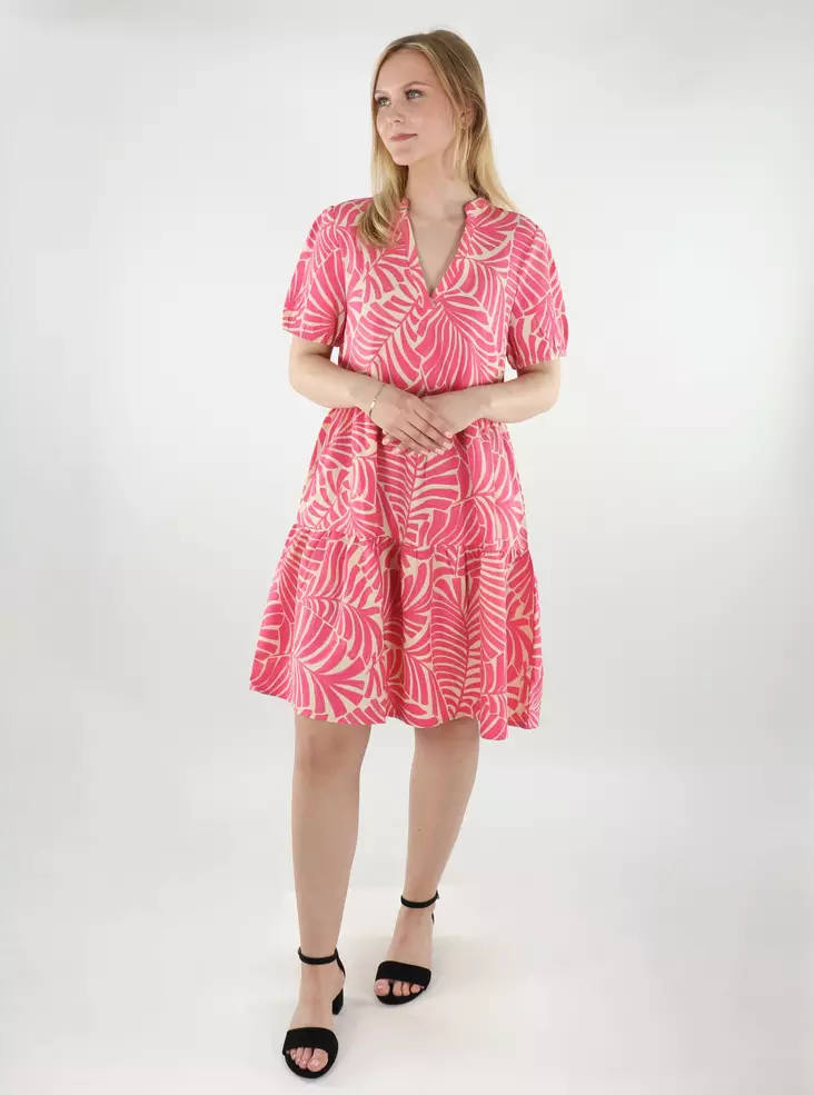 Only patterned dress ONLNOVA carmine rose/611 la pal - Dresses and tunics - 138452 - 1