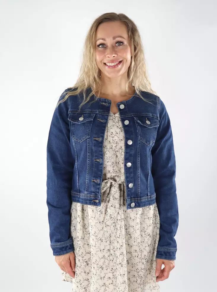 Only women's denim jacket ONLJUICY LS medium blue - Women's denim jackets - 139002 - 1
