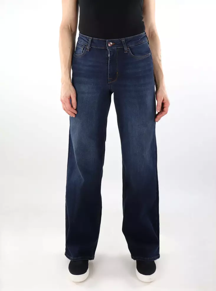 Only women's wide-leg jeans Blush HW Wide dark blue - Women's jeans - 137432 - 1