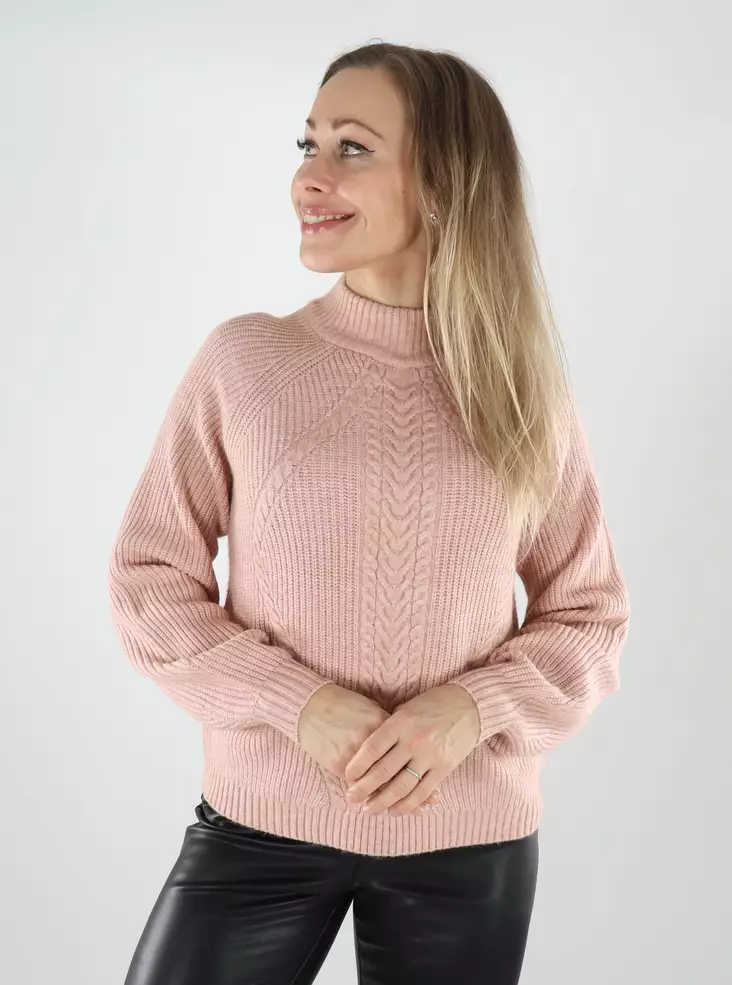 Only women's sweater High Neck rose smoke - Women's knitwear - 139992 - 1