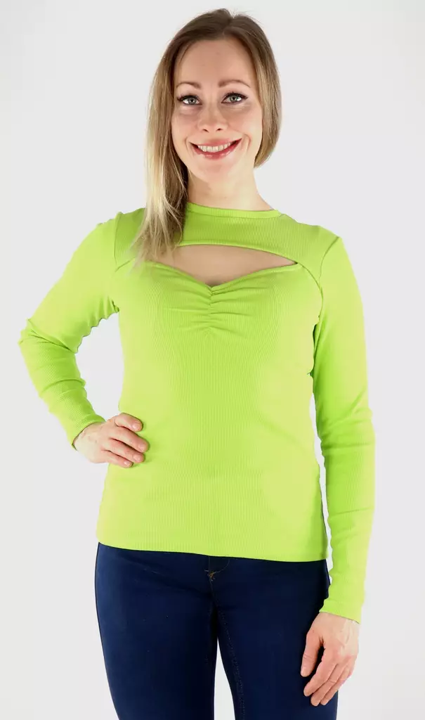 Only Shirt heart peek-a-boo - Women's long sleeved shirts - 132752 - 2