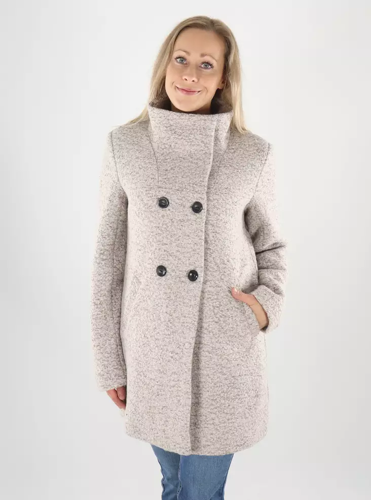 Only wool coat ONLNEWSOPHIA WOOL COAT moonbeam/melange - Women's wool coats - 141882 - 1