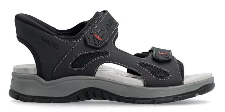 Rieker men's READY2GO sandals 26953-00 black - Men's sandals - 140662 - 1