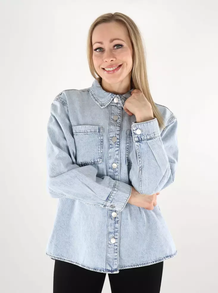 Something New women's denim shirt/jean jacket Shaket light blue denim - Women's denim jackets - 137882 - 1