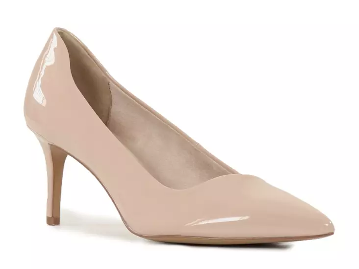 Tamaris pointed toe pumps/heels 22481-42 nude patent - Tamaris high heels - 140242 - 1