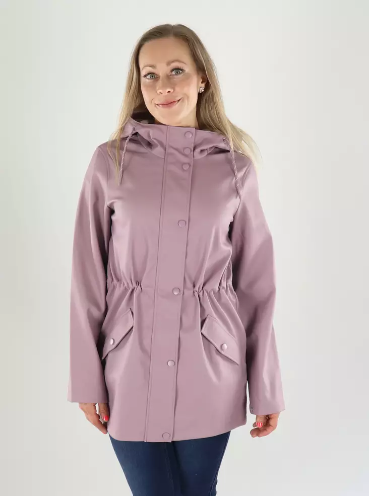 Vero Moda Rain Coat COATED JACKET elderberry - Women's light jackets - 141462 - 1