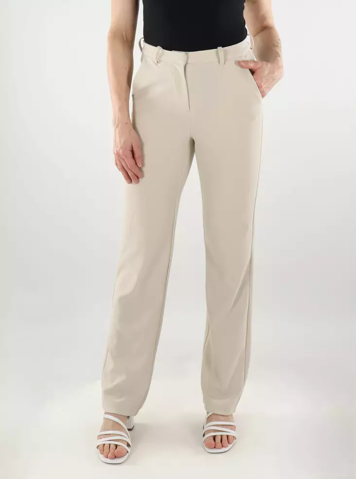 Vero Moda women's straight trousers MW pumice stone - Women's trousers - 137602 - 1
