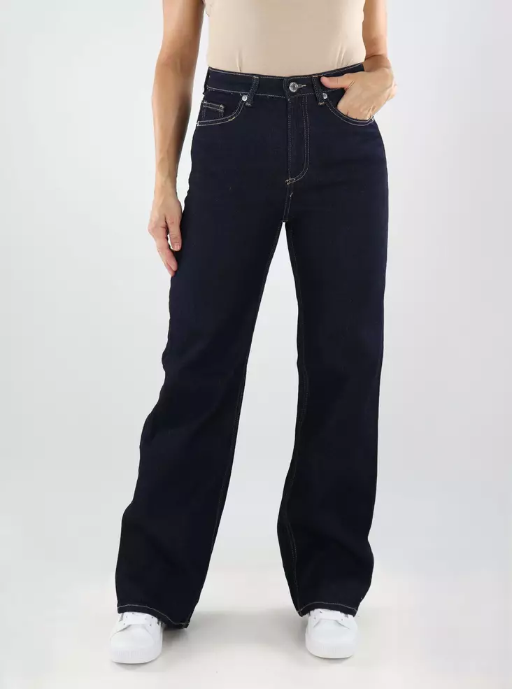 Vero Moda women's wide jeans HR RA369 dark blue denim - Women's jeans - 138972 - 1
