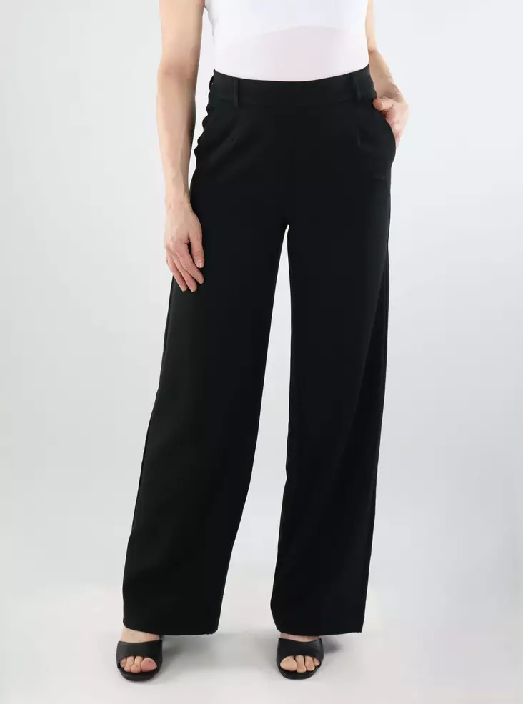 Vila women's wide-leg trousers HW Wide black - Women's trousers - 137842 - 1