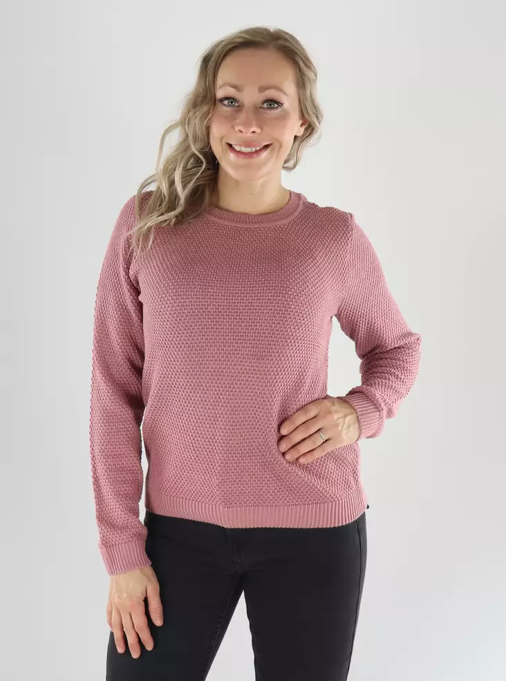 Vila Sweater VIDALO O-NECK L/S KNIT nostalgia rose - Women's knitwear - 141552 - 1