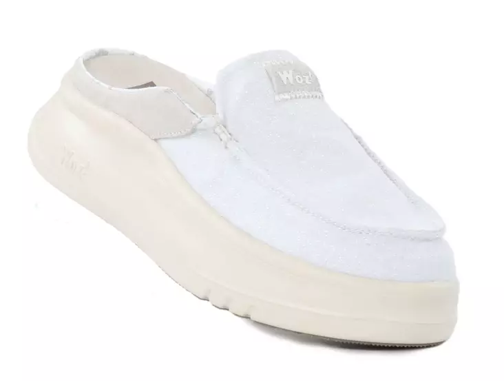 Woz? women's slippers Jane-Lofty glitter white - Women's walking shoes - 138522 - 1