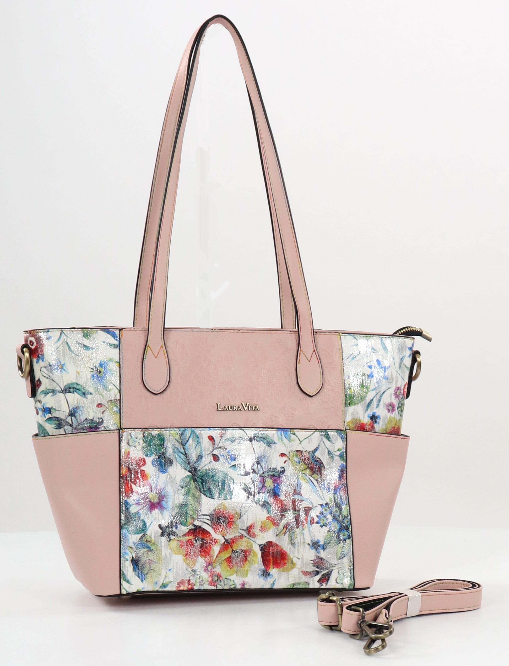 Bag Laura Vita Logo Laura Vita Bag Amep 01 Beige Webstore