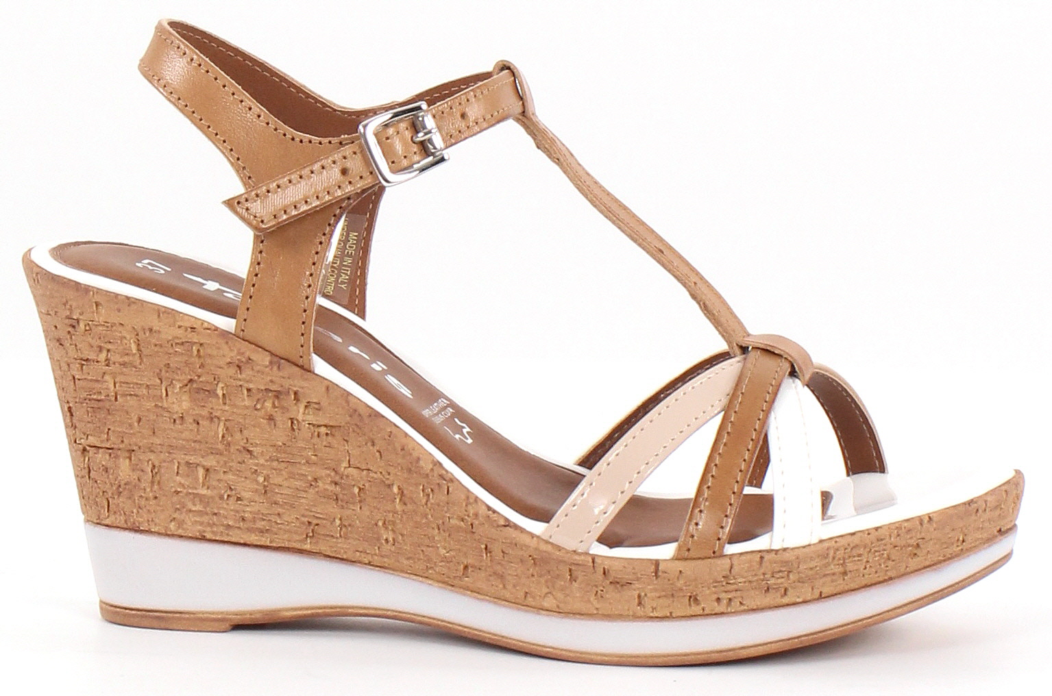 Tamaris Wedge Sandals 28347-22 cognac webstore
