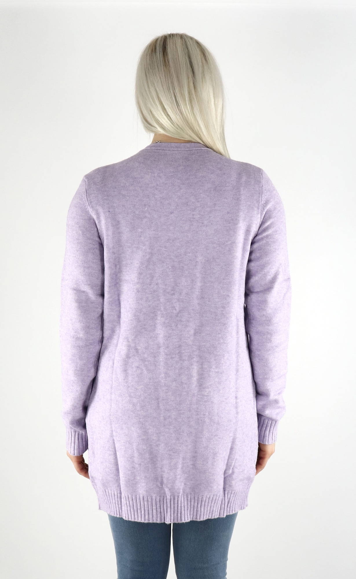long lavender cardigan